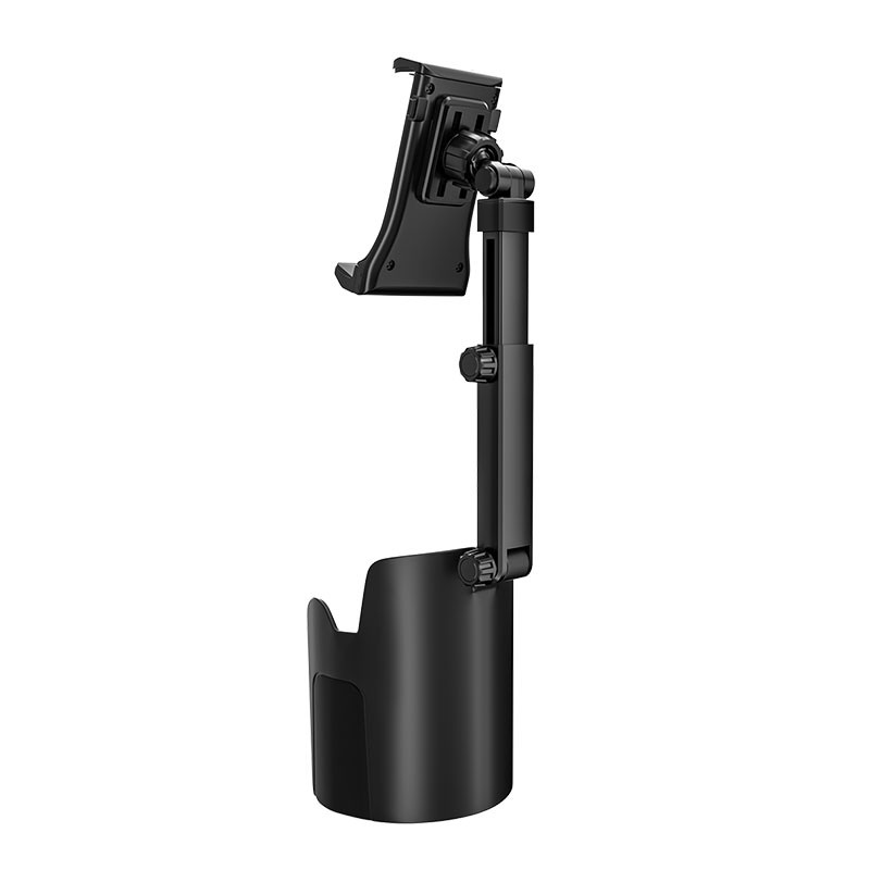 2-in-1 360° Rotate Car Cup Holder Phone Mount Universal Height Adjustable Cradle