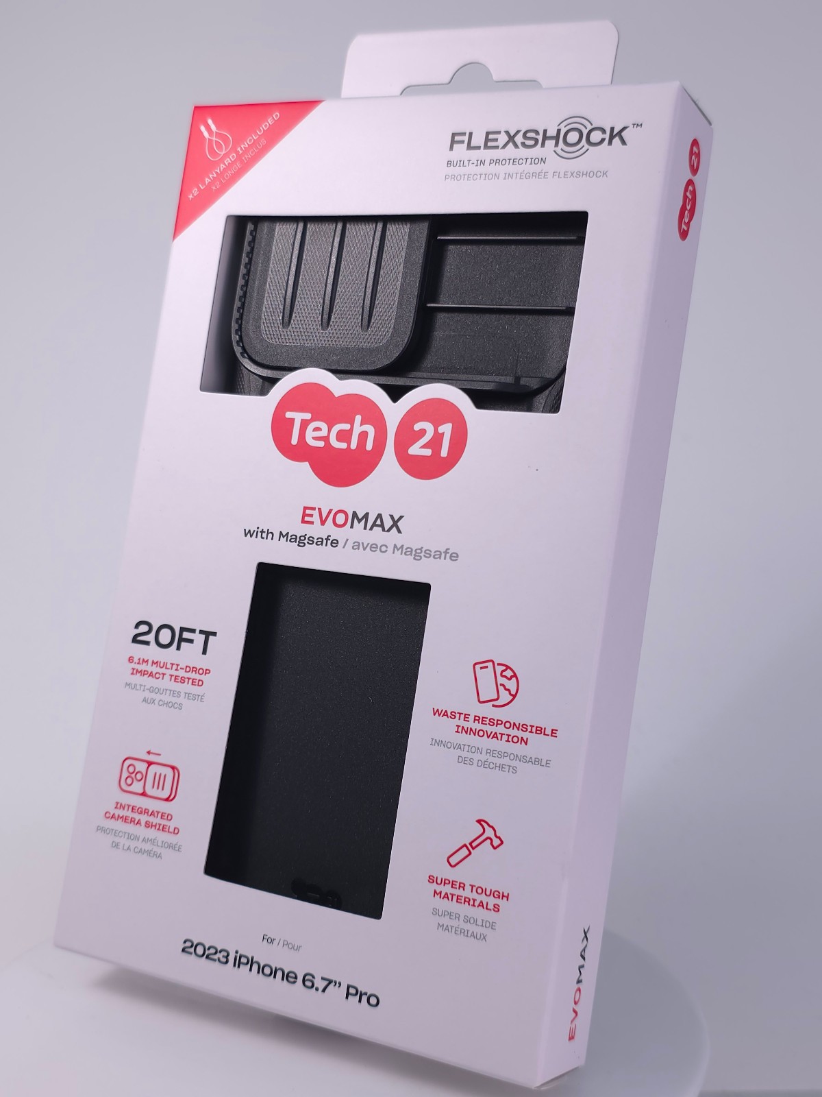 Tech21 EvoMax Case with MagSafe for Apple iPhone 15 Pro Max – Black – New