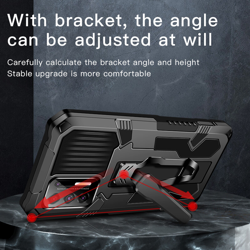 For Xiaomi Poco X5 X4 X3 M4 Pro Shockproof Belt Clip Stand Case+Screen Protector