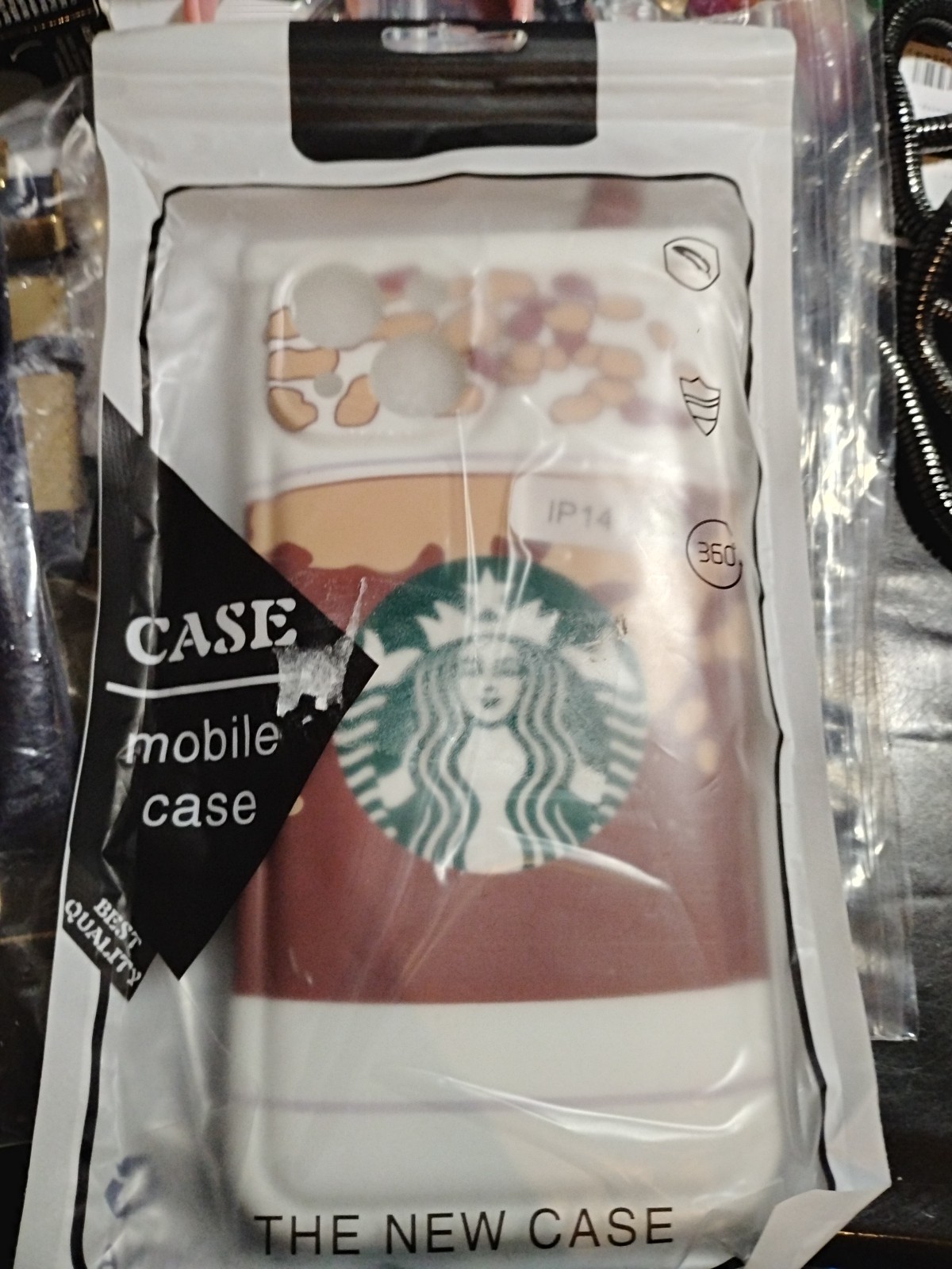Starbucks Coffee Cup Hard Plastic Novelty Phone Case for iPhone 14 NIP
