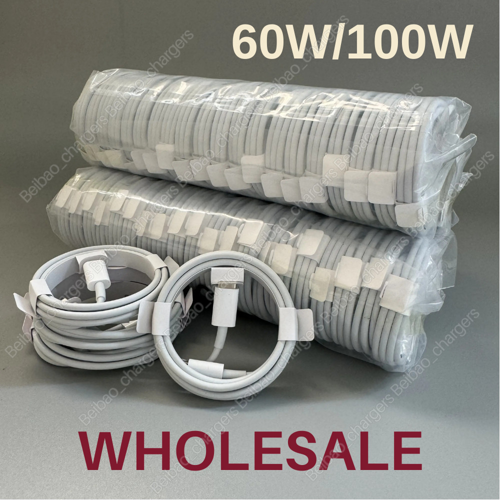 Bulk Lot Type USB-C to USB-C Cable 60W/ 100W Fast Charging PD Cord Rapid Charger