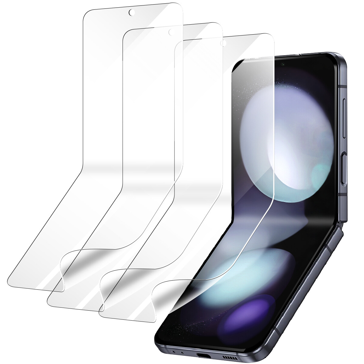3 Pack Hydrogel TPU Screen Protector Full Cover For Samsung Galaxy Z Flip 5 5G