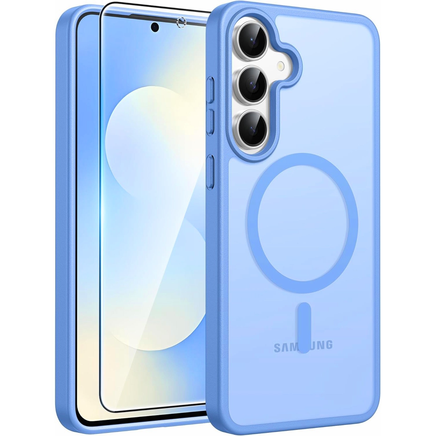 For Samsung Galaxy S25 FE 5G Case Phone Cover Heavy-Duty Tough + Tempered Glass