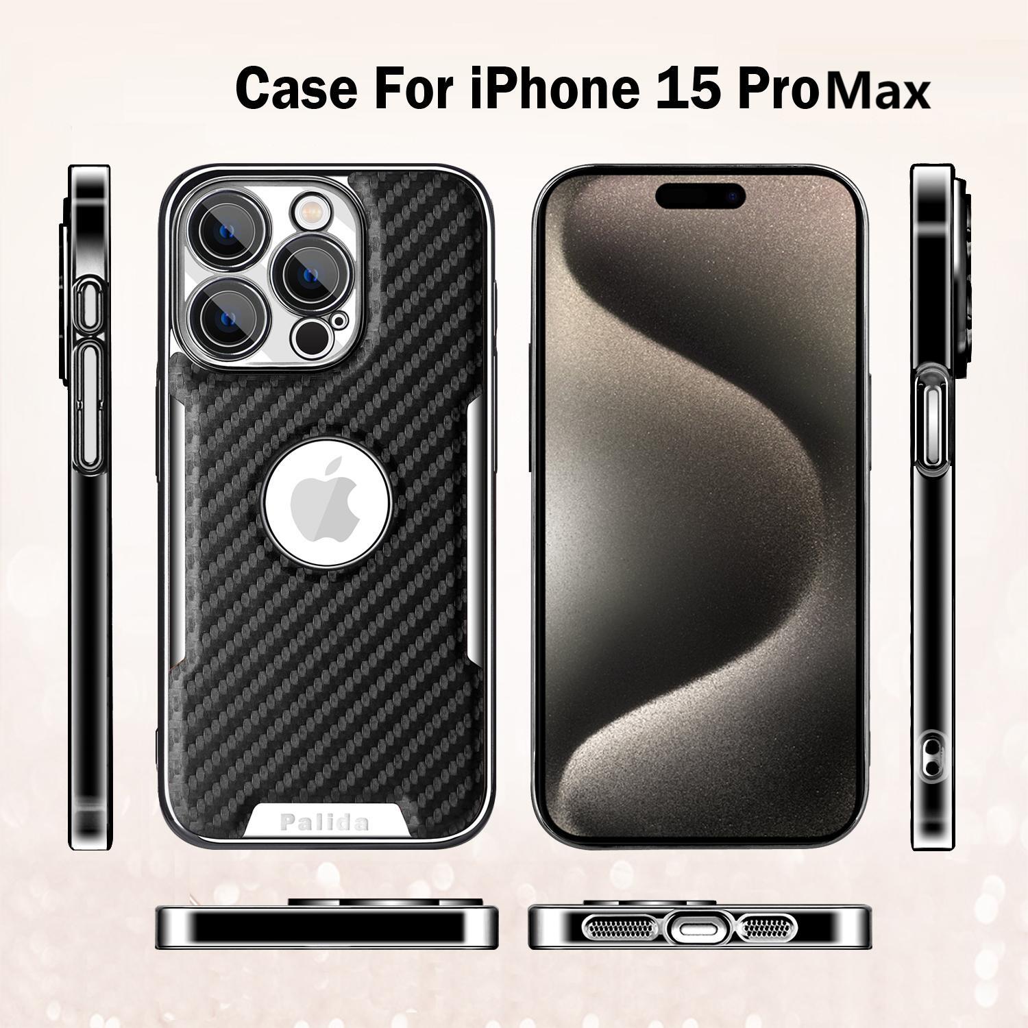 For iPhone 17 Pro 16 15 14 13 12 Carbon Fiber Slim Mag Safe Magnetic Case Len