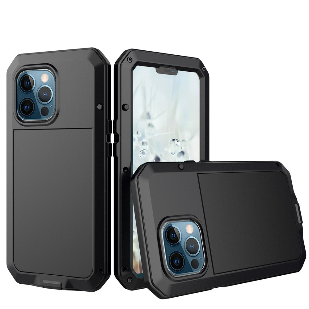 Metal Case For iPhone 15 14 13 12 16 Pro Max Gorilla Heavy Duty Cover Shockproof