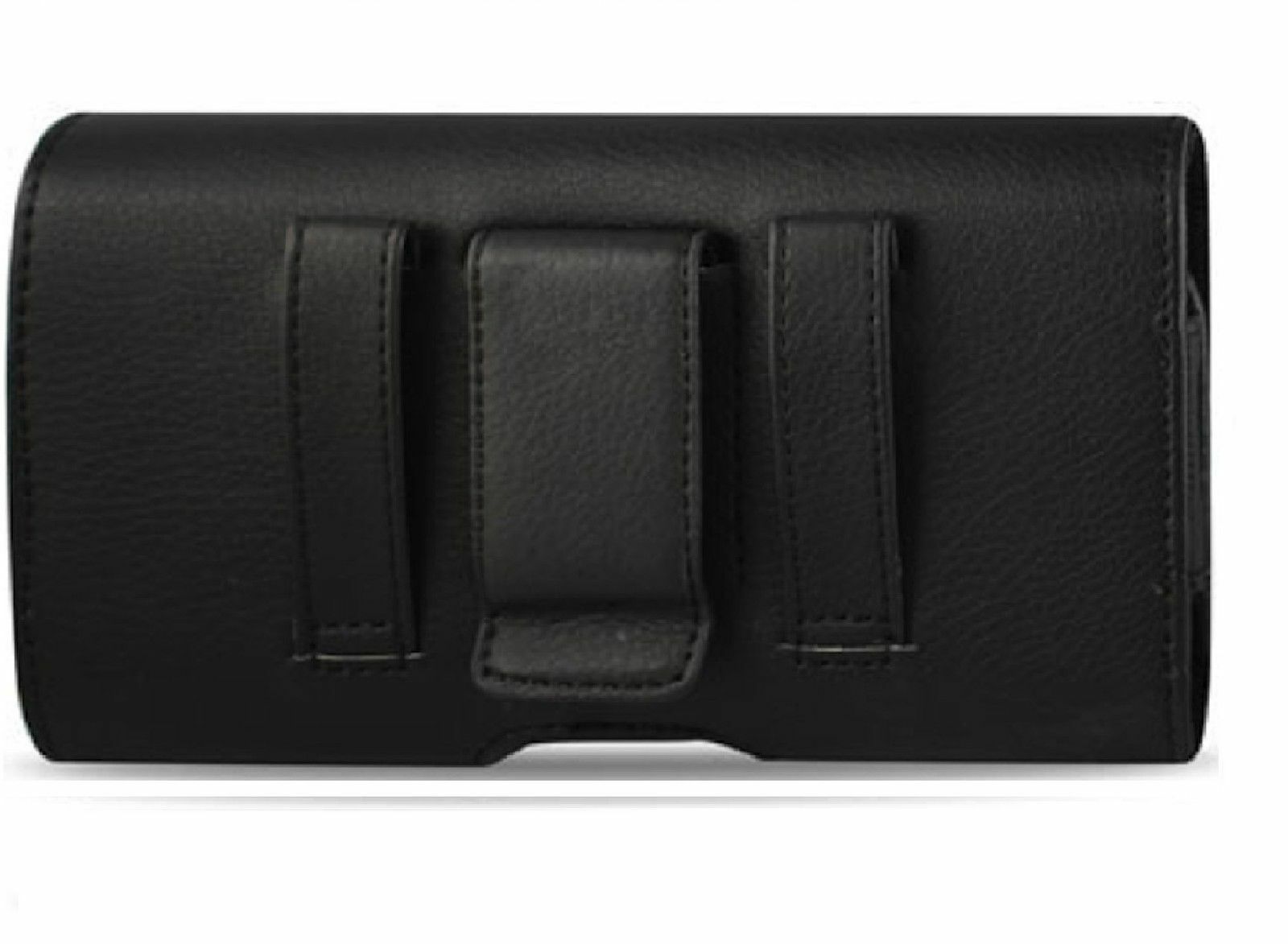 XL LEATHER RUGGED Cell Phone Belt Holder Holster Case with Clip Carrying Pouch