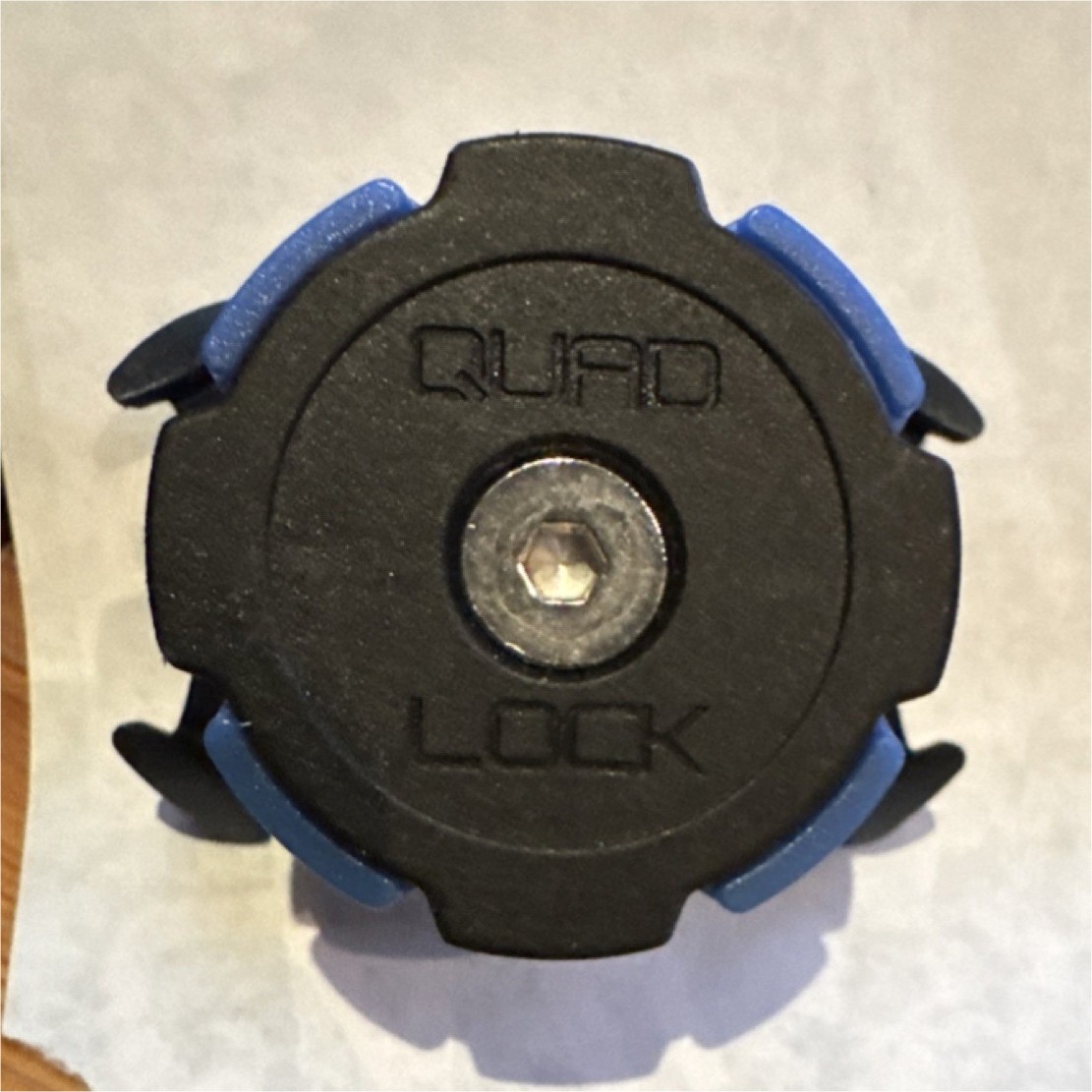 Quad Lock Cell Phone Mount Holder Black Blue Plastic Plain Design for Phones