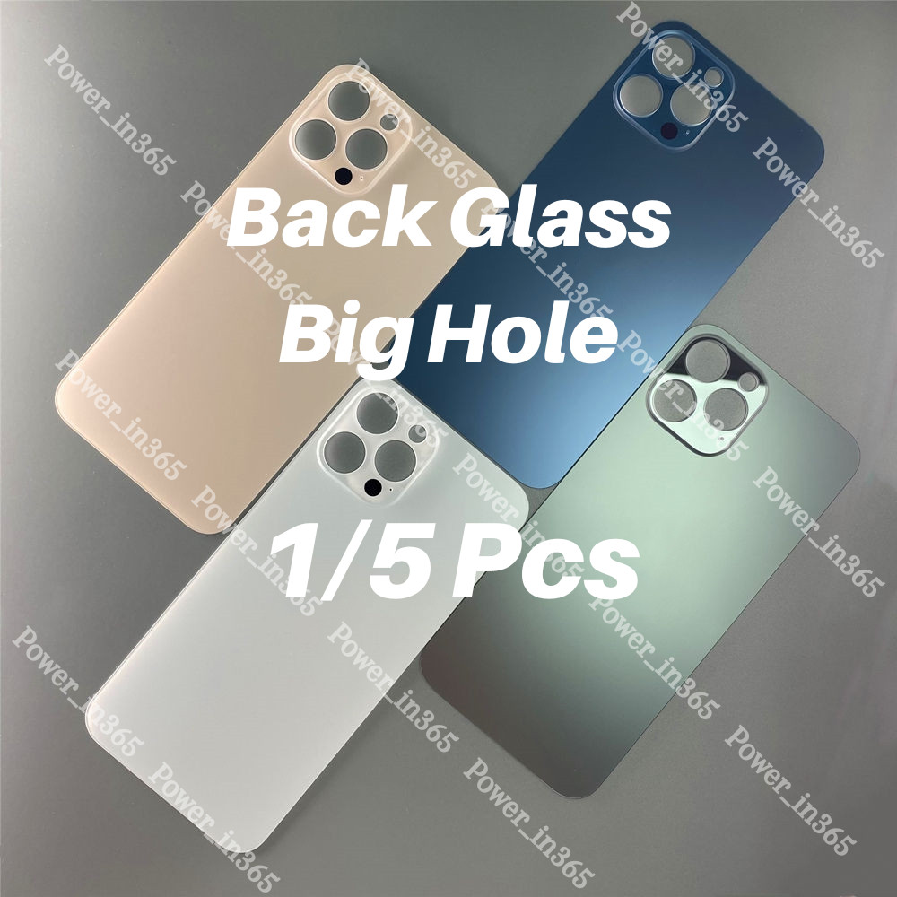 Back Glass Replacement Cover Big Hole Lot For i14 13 12 11 Pro Max X XS Max SE 8