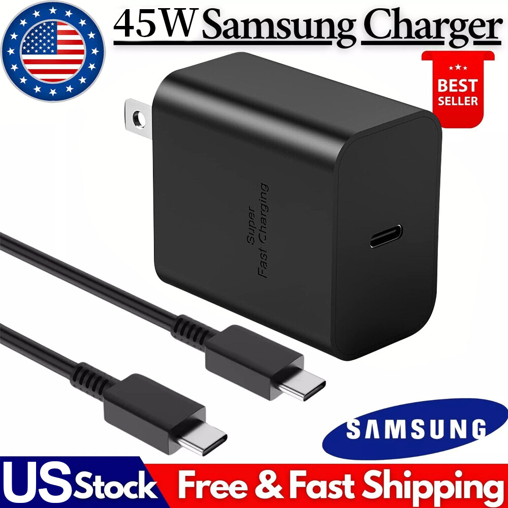 45W PD Fast Charger Wall Adapter Usb Type Charging Cable for Samsung Galaxy S23