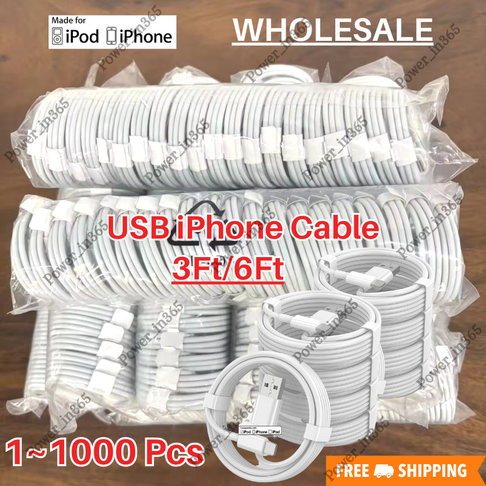 Lot 3/6ft Charging Cable Charger Cord For iPhone 6 7 8 Plus X XR XS 11 12 13 14