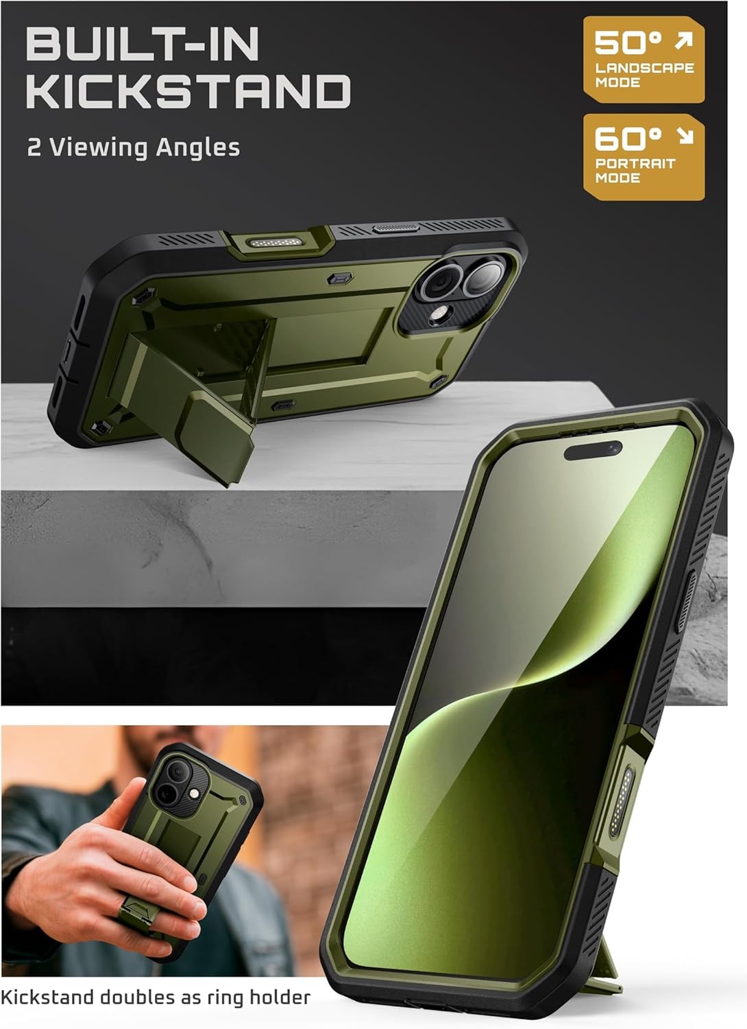SUPCASE UBPro Military-Grade Protection Case for iPhone 17 6.3″ Shockproof Cover