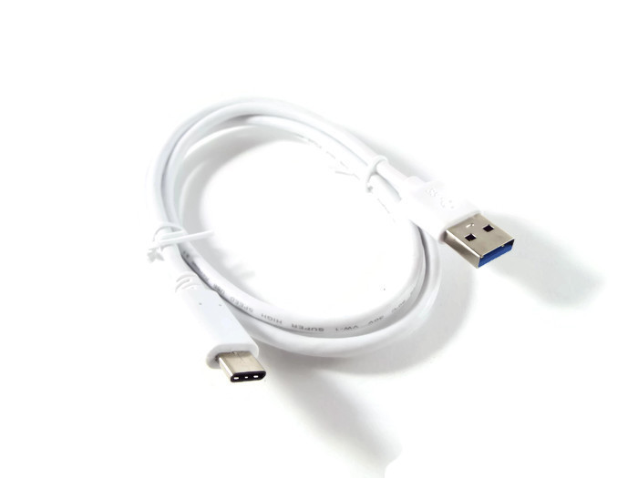 USB C to USB A White Premium Charging Data Cable 3Ft 1M 56k Ohm USA SELLER