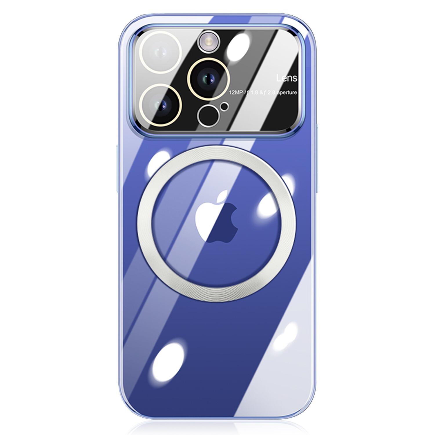 Fr iPhone 16 15 14 Pro Max 13 MagSafe Clear Bumper Case Glass Lens Protect Cover