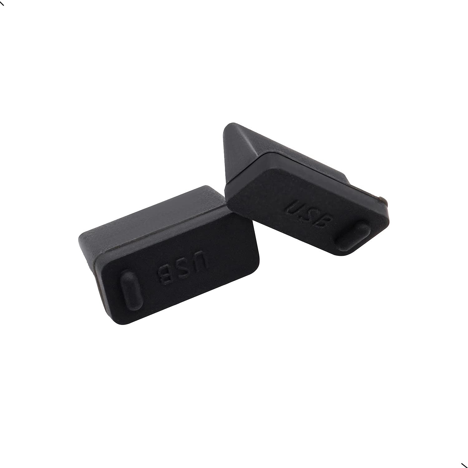 ThreeBulls 30 Pcs Silicone USB Cap 13x 7.5x 6mm / 0.5″ x 0.3″ x 0.24″, Black