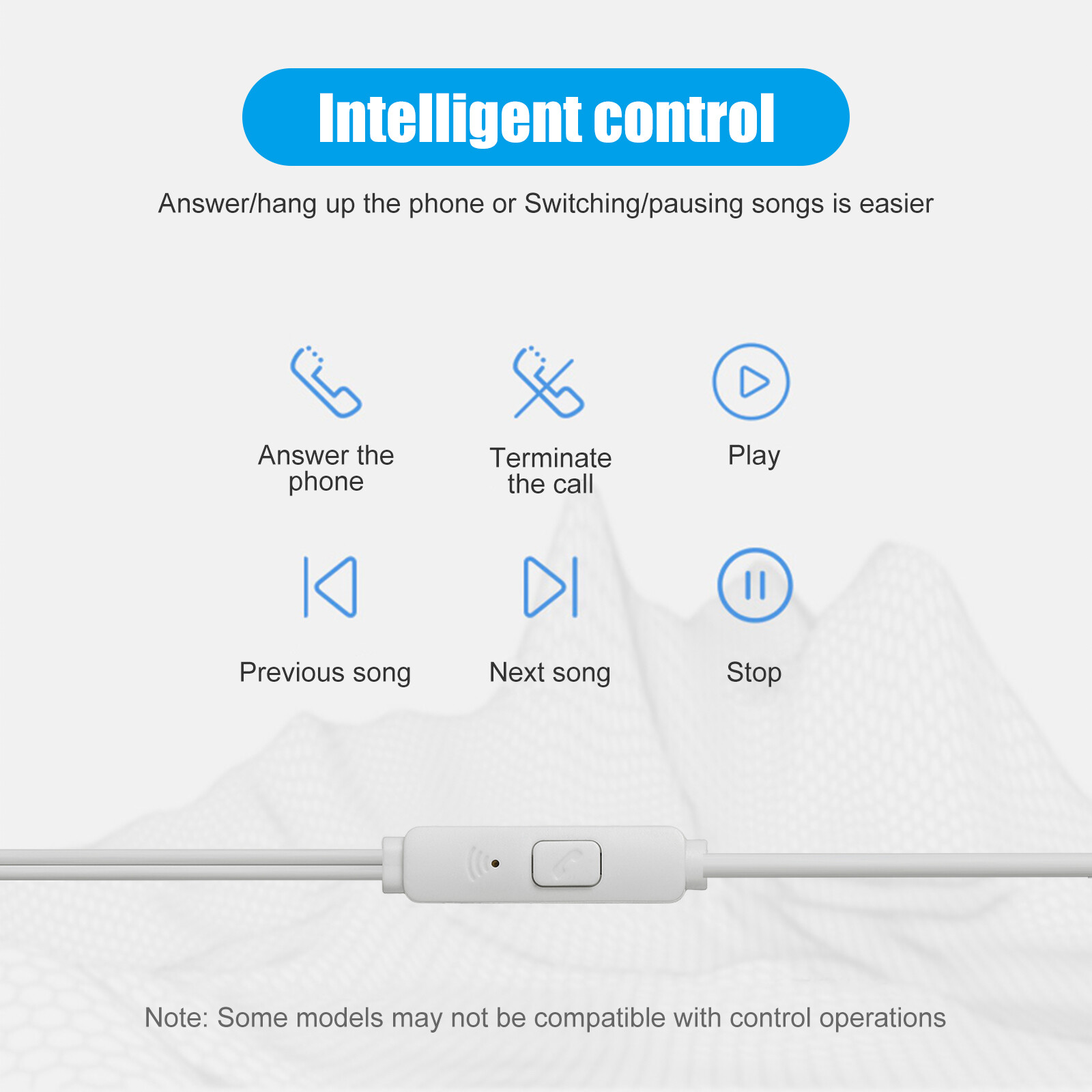 3.5mm In-Ear Earphone Headphone Wired Earbuds HIFI Bass Stereo Headset with Mic