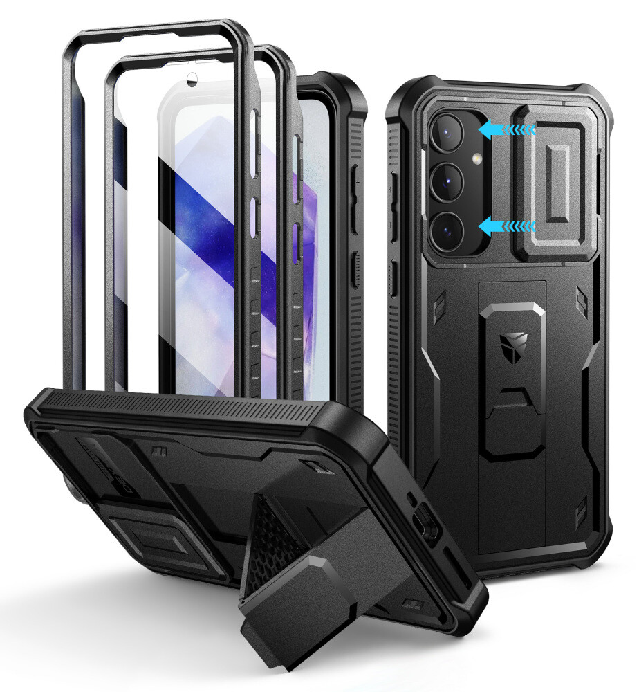 Dexnor Full Body Shockproof Case for Samsung Galaxy A35 with Camera Cover