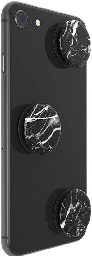 PopSockets PopMinis: Mini Grips for Phones & Tablets (3 Pack) – Black Marble
