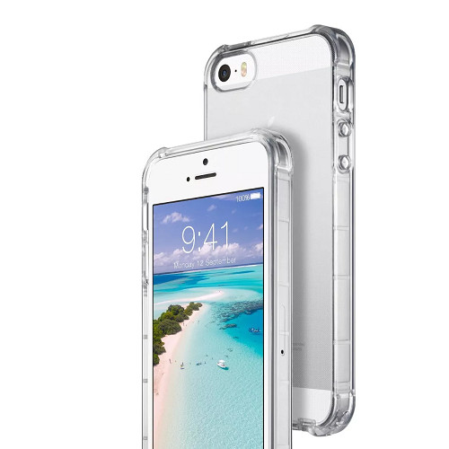 Clear Soft TPU Slim Bumper Protective Case For iPhone 5, 5s, SE 1st Gen. 2016 4″