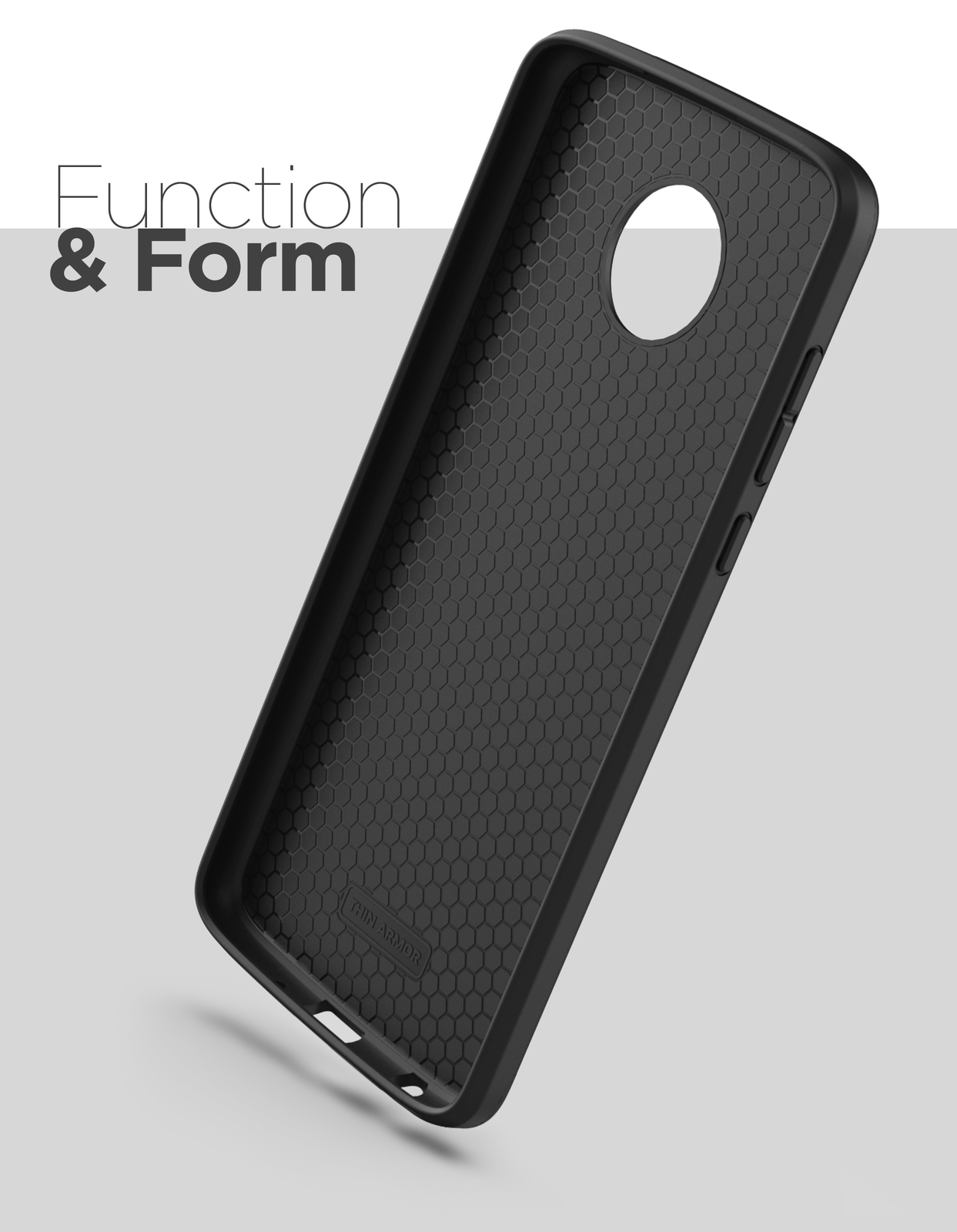 For Moto Z4 Case Thin Armor Slim Flexible Grip Cover for Motorola Z4 Phone Black