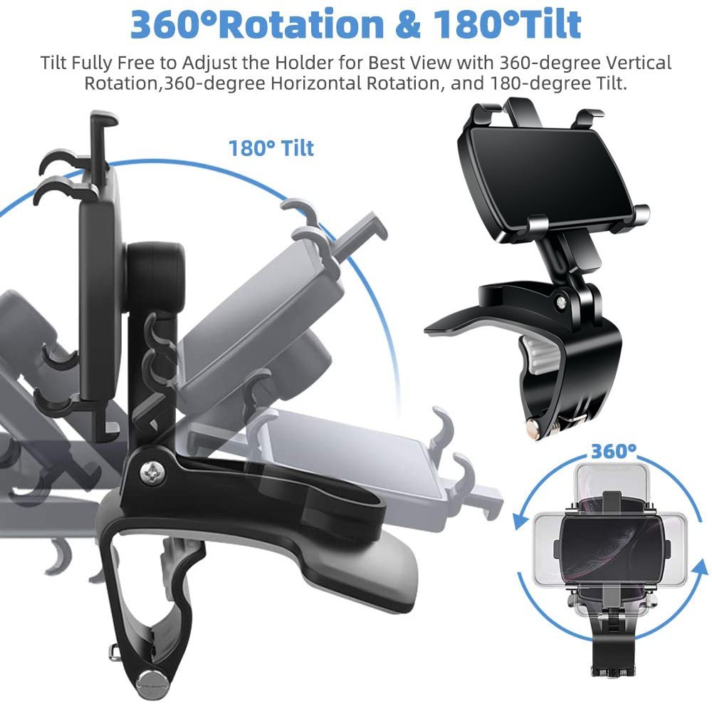 360° Rotation Dashboard Universal Car Phone Holder Mount for iPhone Samsung USA