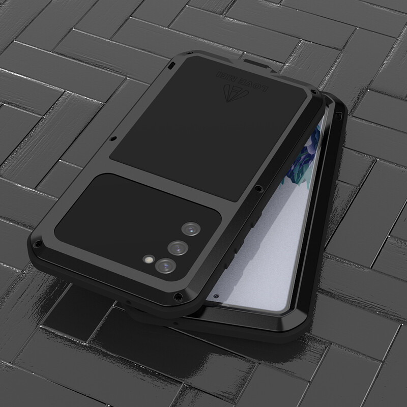 LOVE MEI Shockproof Metal Heavy Duty Case For Samsung Galaxy S20 FE S20 Ultra