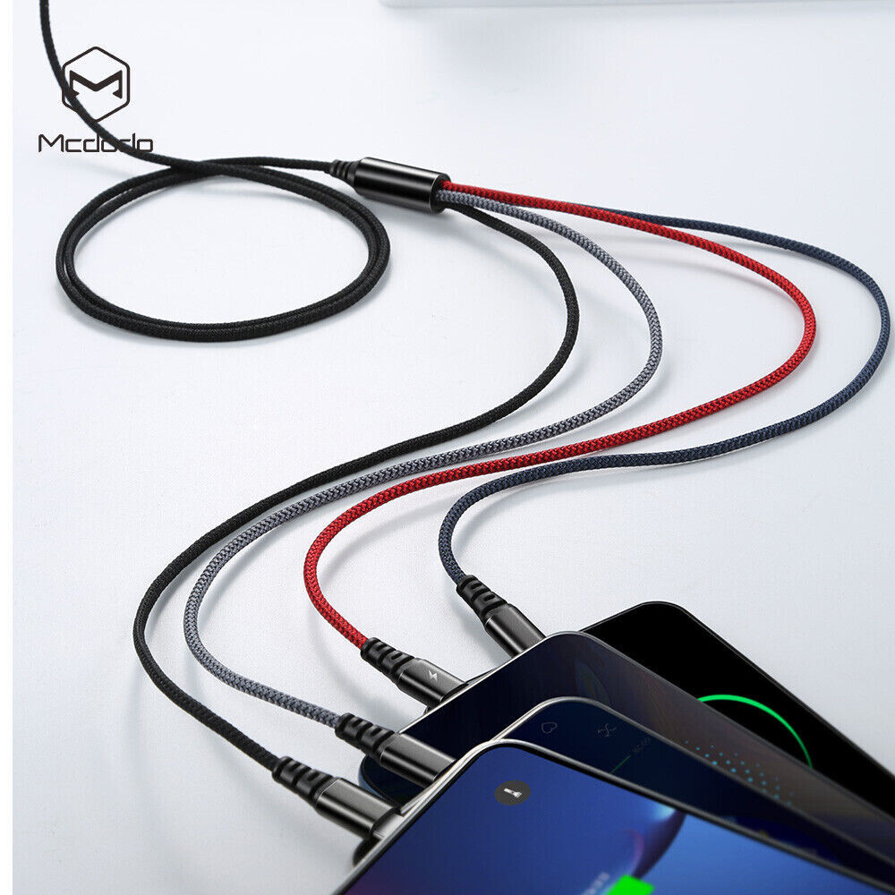 4 in 1 Multi USB Charging Cable Fast Charger Cord For iPhone/Type C/Micro Mcdodo