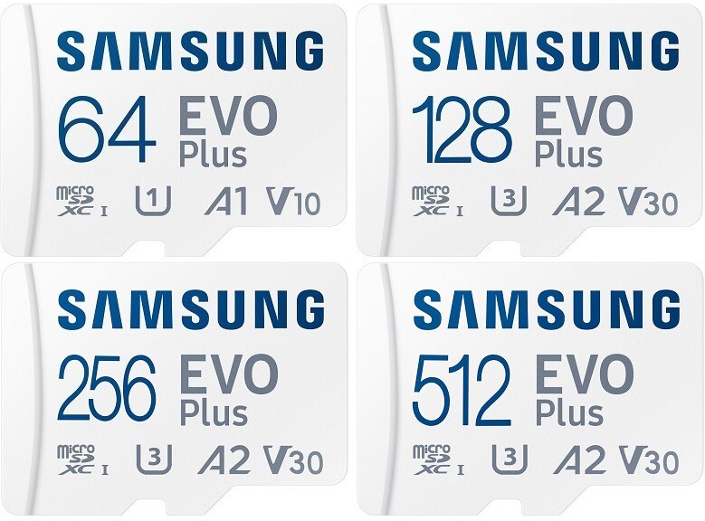 Samsung EVO PLUS 64GB 128GB 256GB 512GB UHS-I 130MB/s microSD microSDXC SD LOT