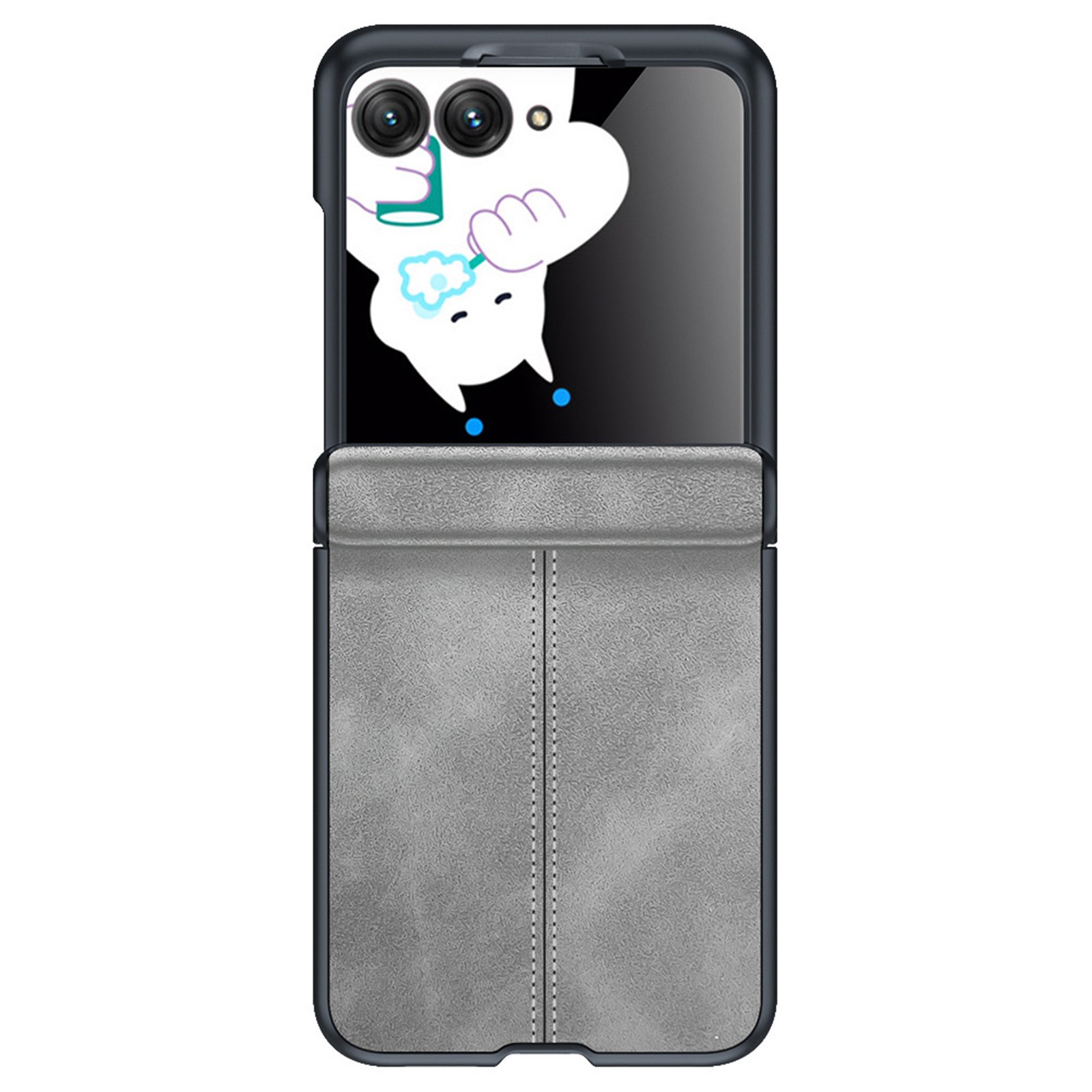 For Motorola Razr Ultra (2026)/Razr 2026 Leather Texture Case with Screen Glass