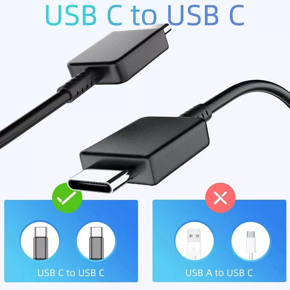 OEM Samsung 45W USB-C Super Fast Charging Wall Charger with Type-C Cable