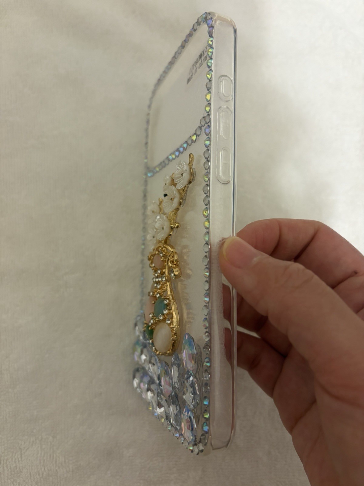 Jewelled Clear Luxury Patterned Case for iPhone 17 Pro Max
