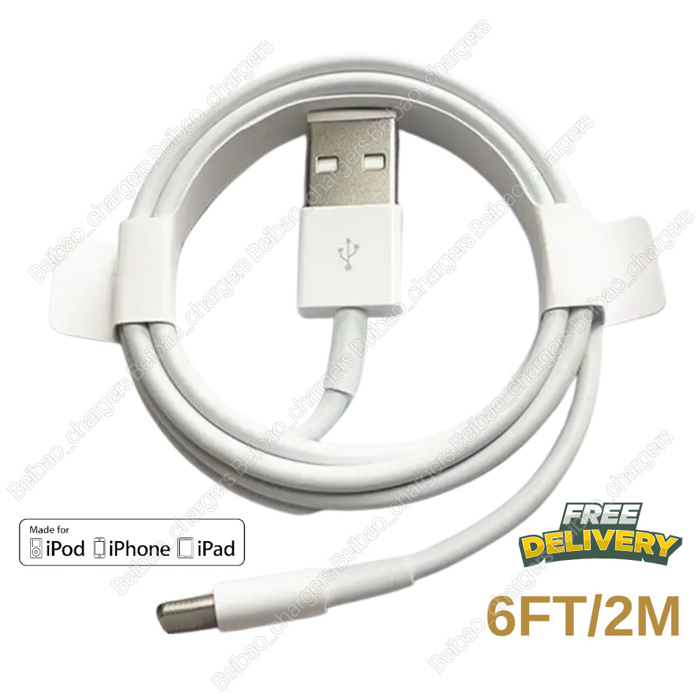 6FT USB Fast Charger Cable For iPhone 14 13 12 11 Pro Max 8 7 iPad Charging Cord