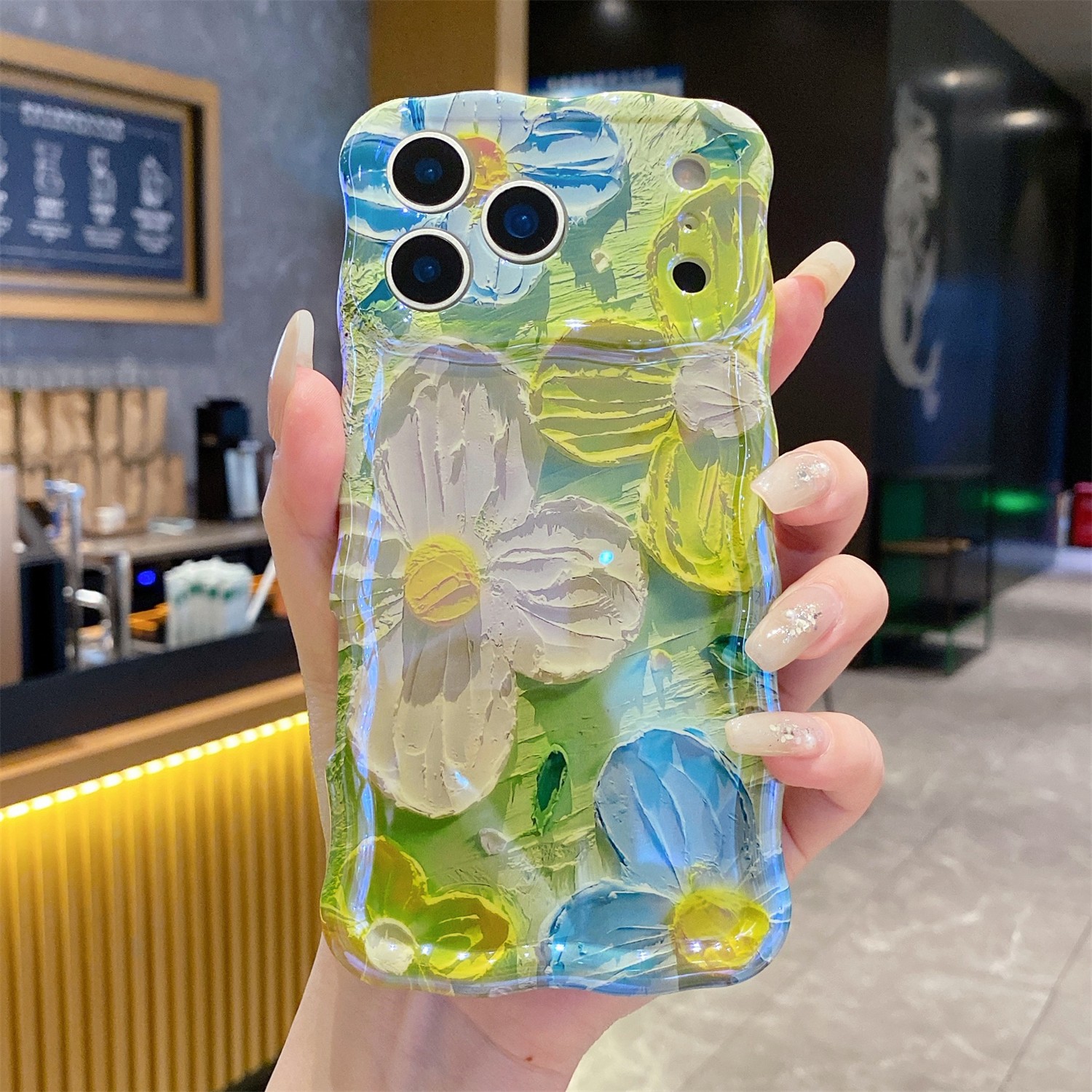 For iPhone 17 16 15 14 13 12 Pro Max Shockproof TPU Cover Back Women Floral Case