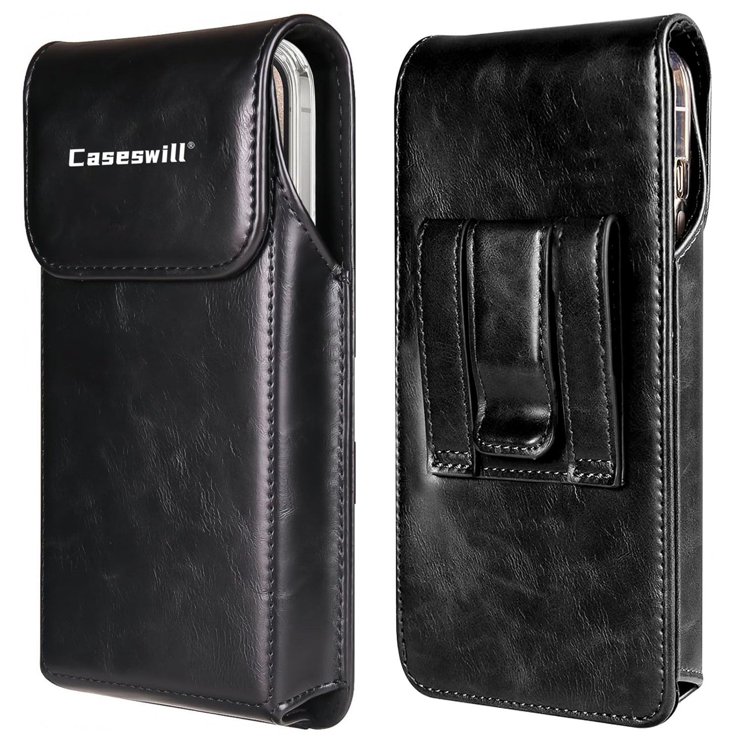 For Samsung Galaxy A05 A05S A15 A25 A35 A55 Case Leather Pouch Belt Clip Holster