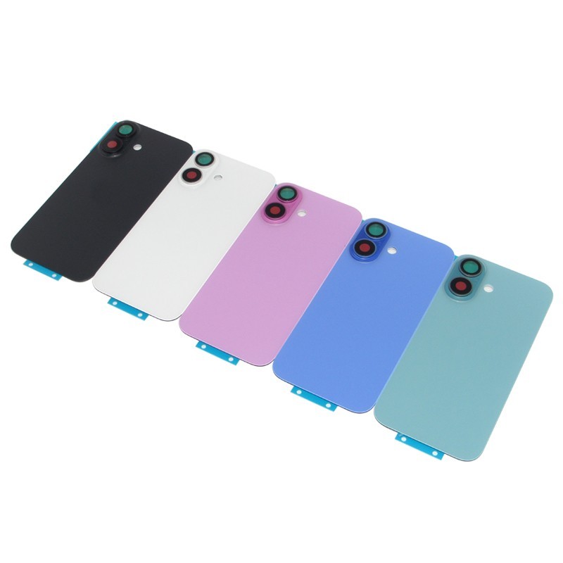 Battery Back Door Glass Cover With Camera Lens For iPhone 14 15 16 Plus Pro Max
