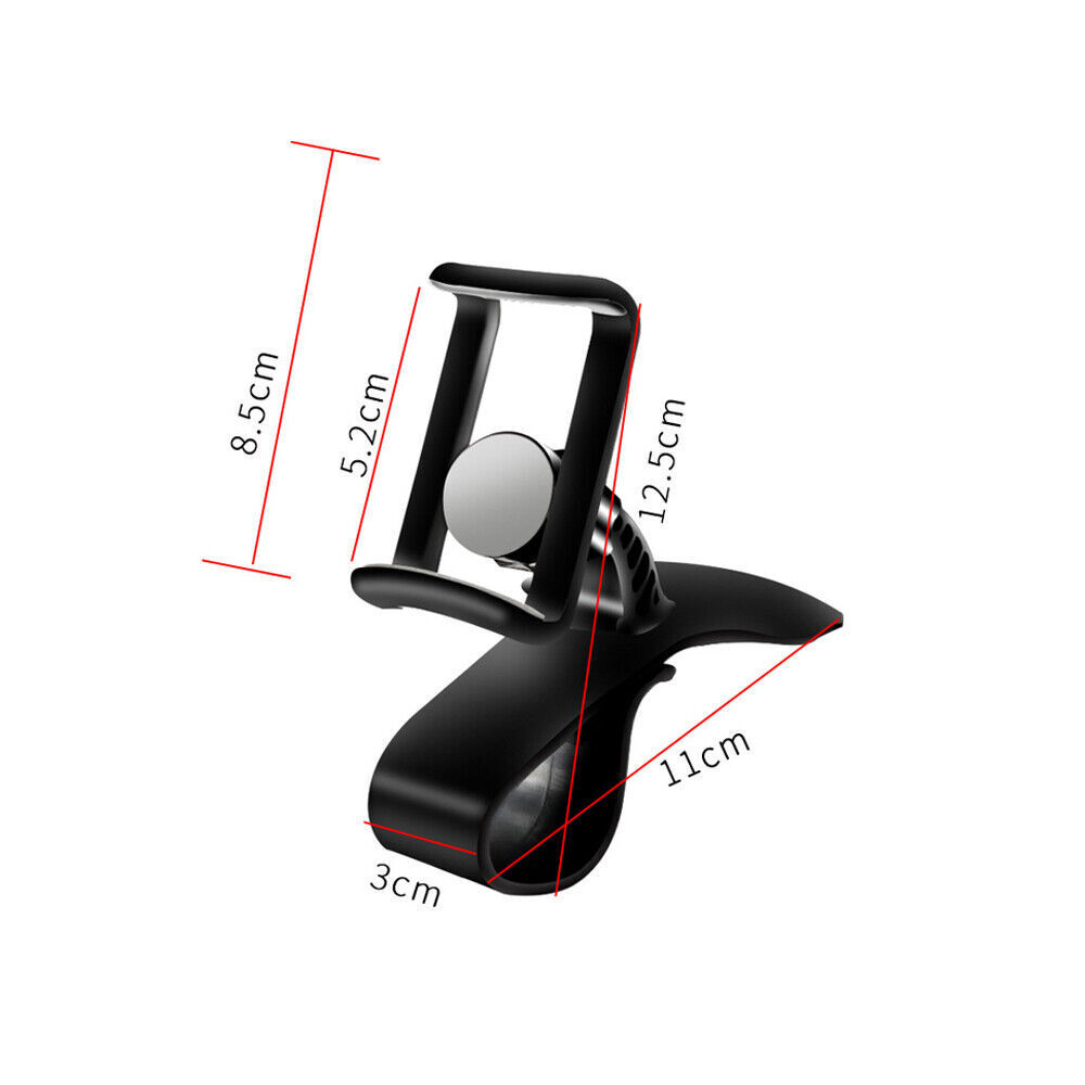 Car Phone Holder Easy Clip Mount Stand Dashboard GPS Navigation Bracket Holder