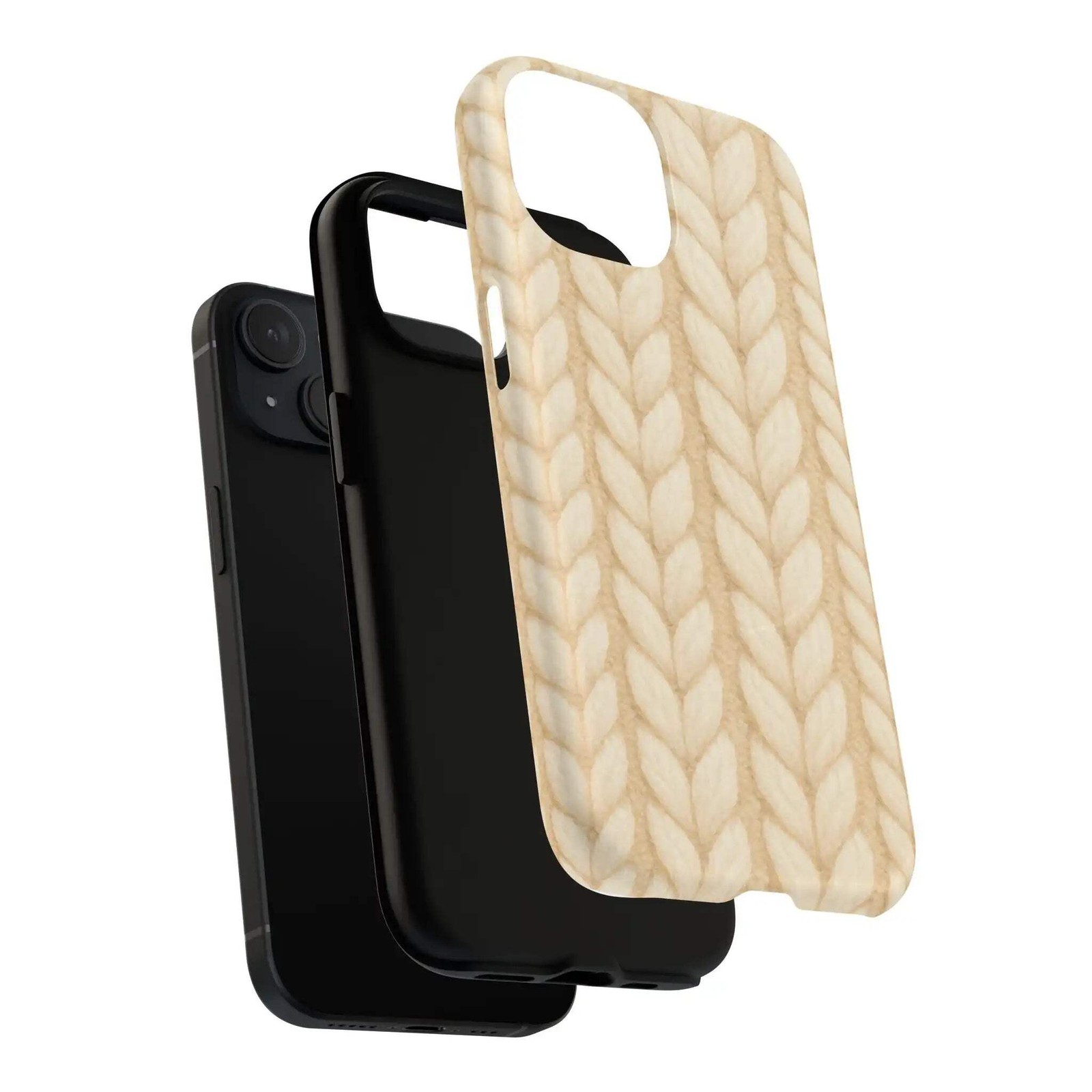 Cozy Knitted Texture Tough iPhone Case | MagSafe