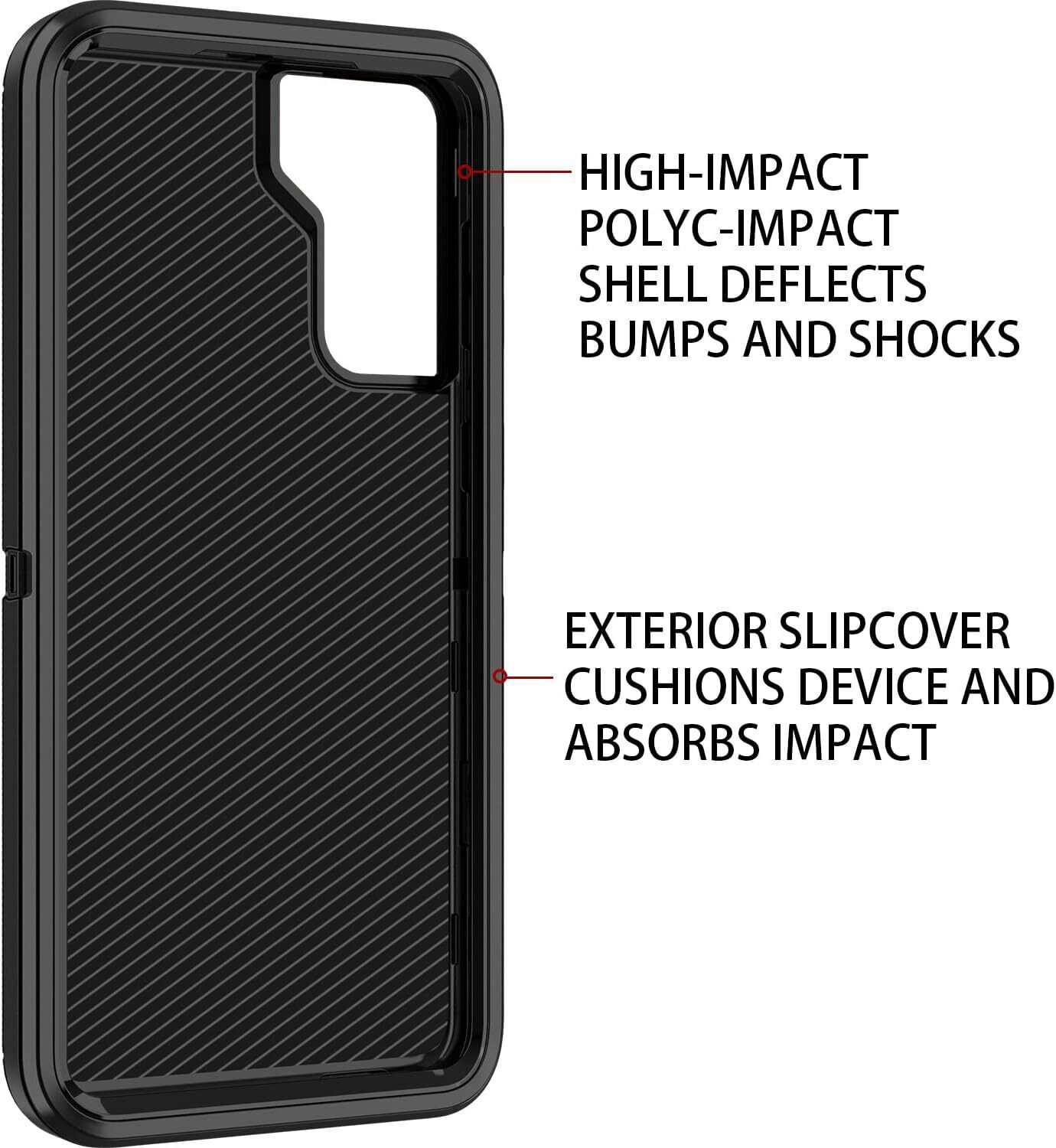 Case For Samsung Galaxy S21 5G Heavy Duty Shockproof Cover with Screen Protector