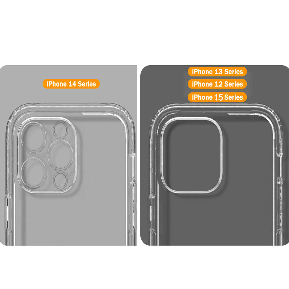 US Case For iPhone15 14 13 12 11 Pro Max Clear Silicone Soft Slim Shockproof lot