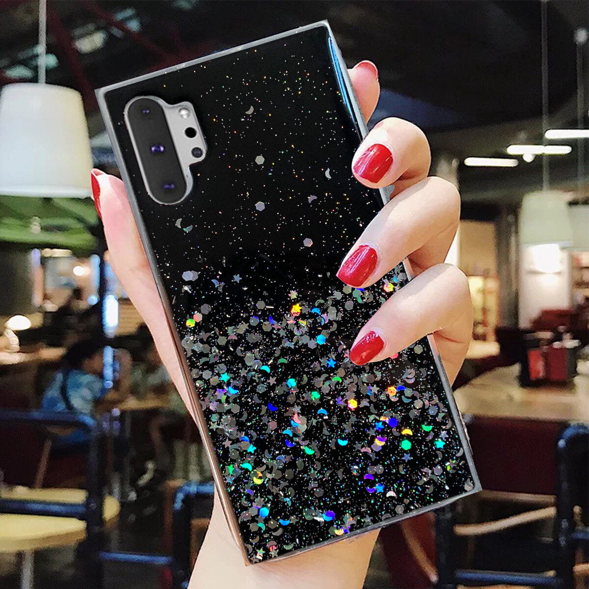 For Samsung Galaxy S22 S21 S20 Note 20 S20 Fashion Bling Glitter Cute Case Cover