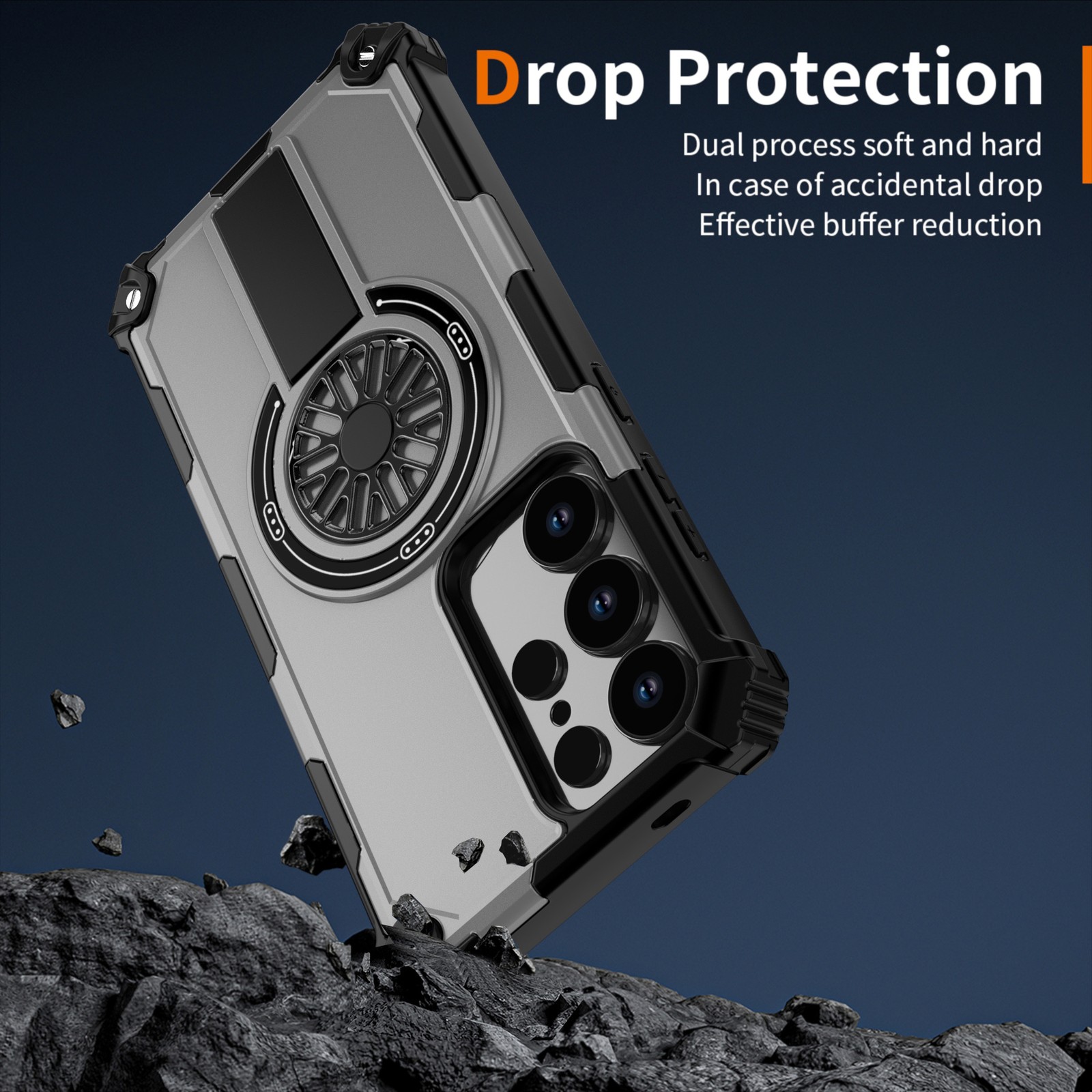 For Samsung Galaxy S25 Ultra S24 Plus Shockproof Mag Safe Rugged Kickstand Case