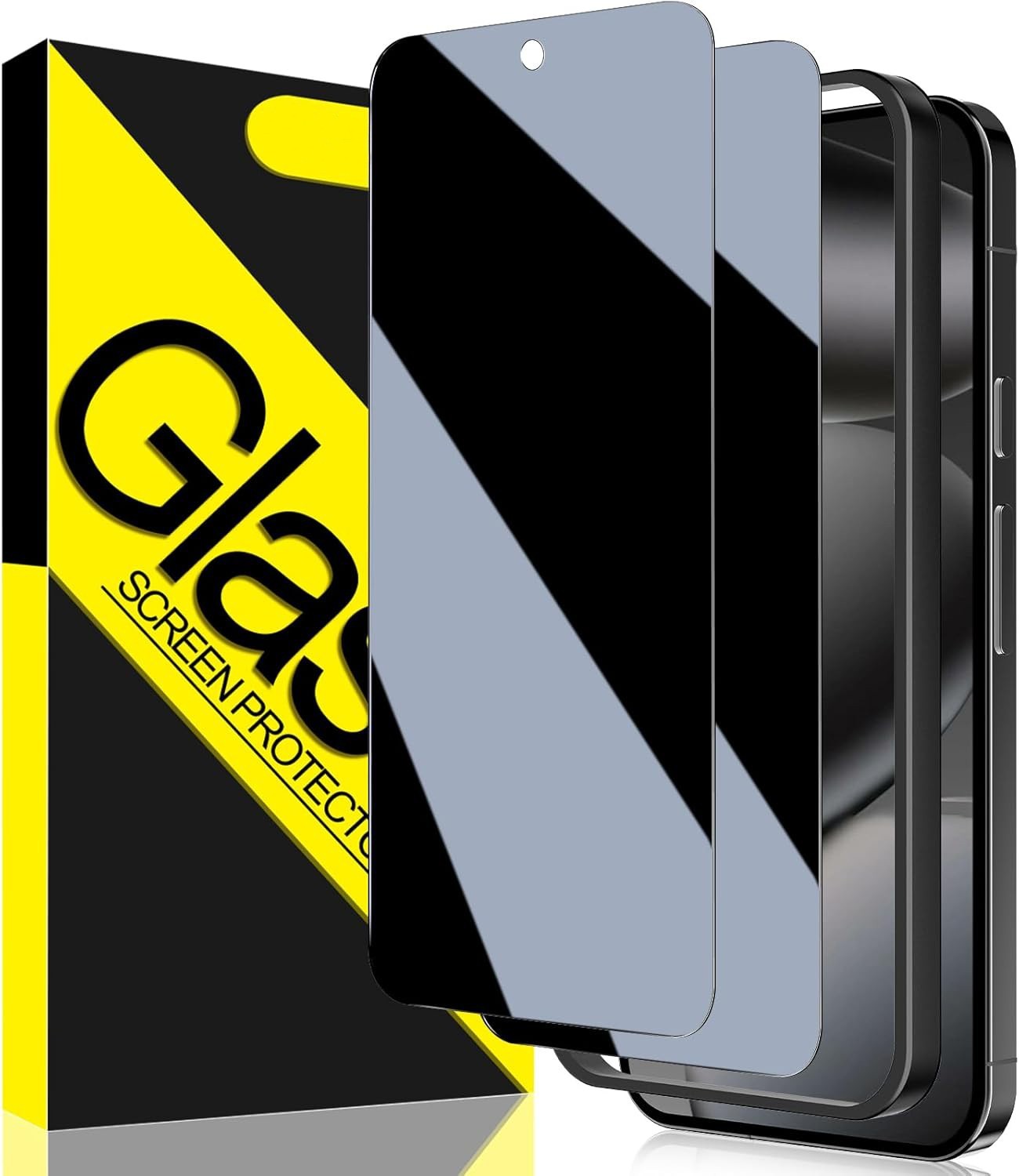 2-Pack Privacy Glass Screen Protector For Google Pixel 10 / 10 Pro / 9 / 9 Pro