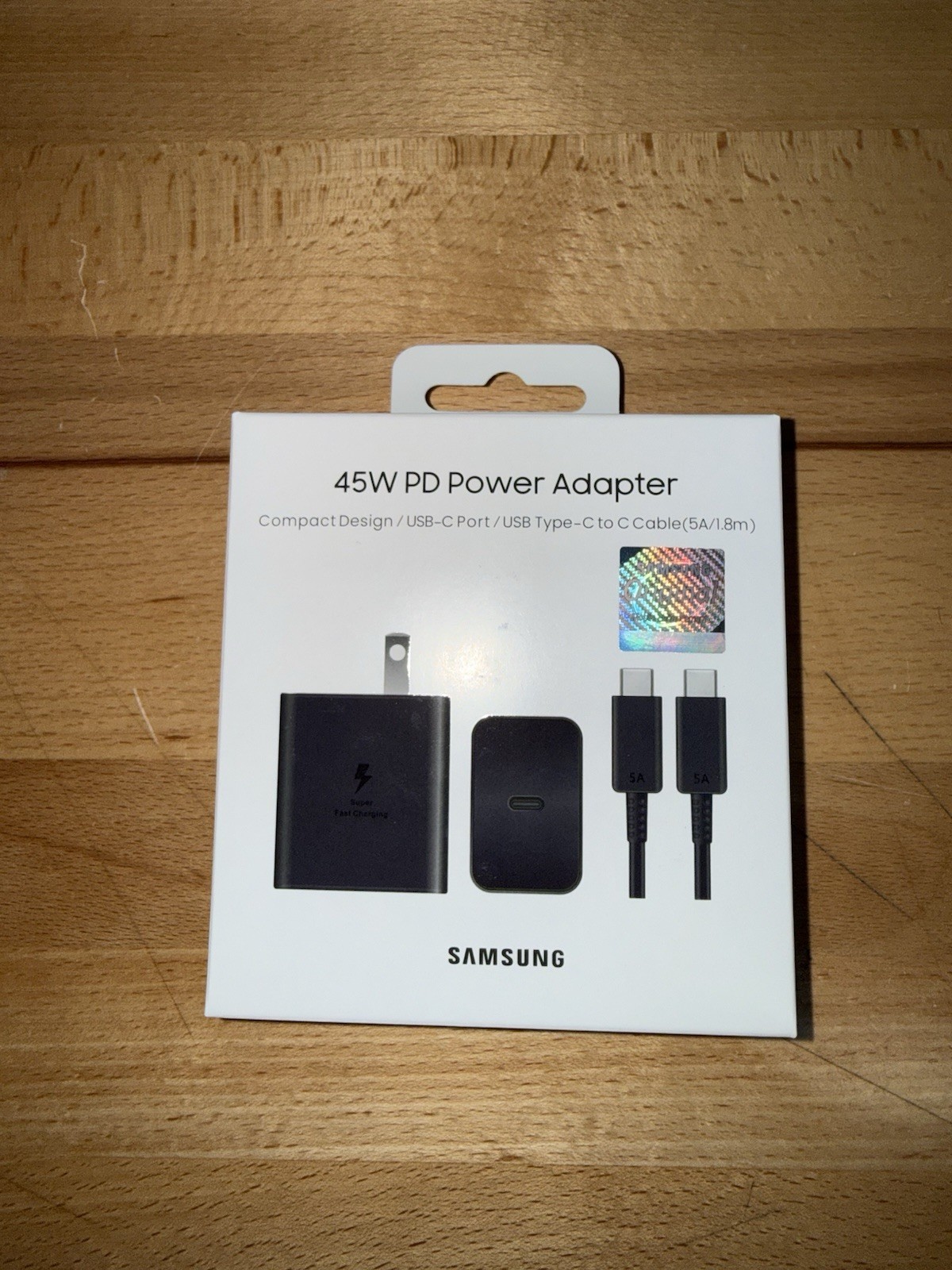 Samsung Charger 45W Adapter w/ USB-C Cable Super Fast Charging 2.0 New Original