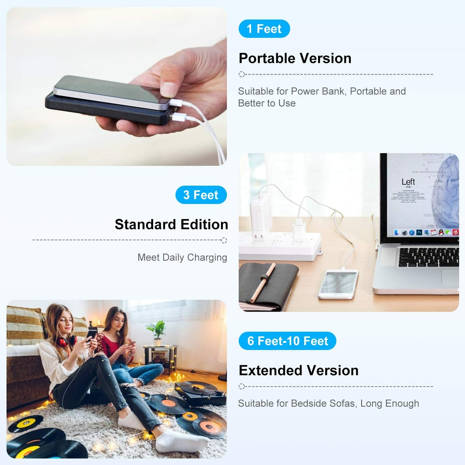 PD 20W Fast Charger Cable USB C to TypeC Cord For iPhone 14 13 12 11 Pro Max Lot