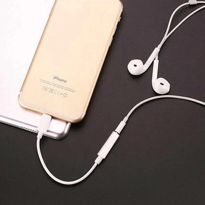 For iPhone Headphone Adapter Jack 8 Pin to 3.5mm Aux Cord Dongle Converter Lot