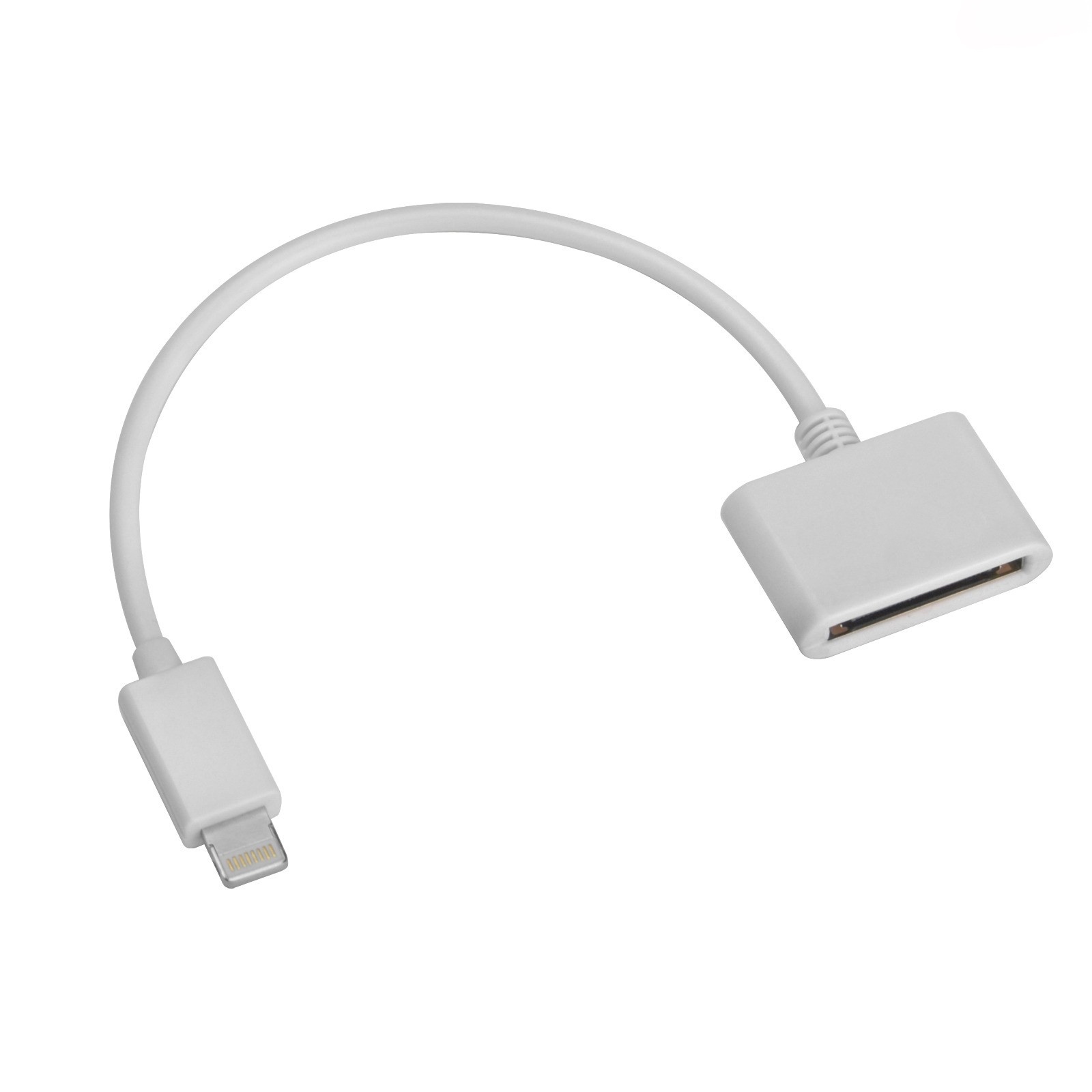 White Adapter Converter For iPhone 5 and 6 – CONNECT TO IPHONE 4 CABLE CHARGER