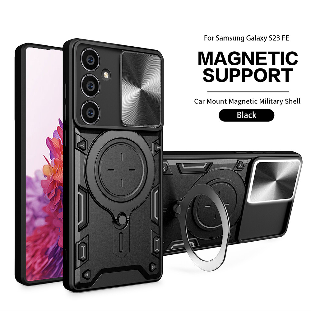 For Samsung Galaxy S25 S24 S23 S22 S21 S20 Magnetic Ring Stand Rugged Case