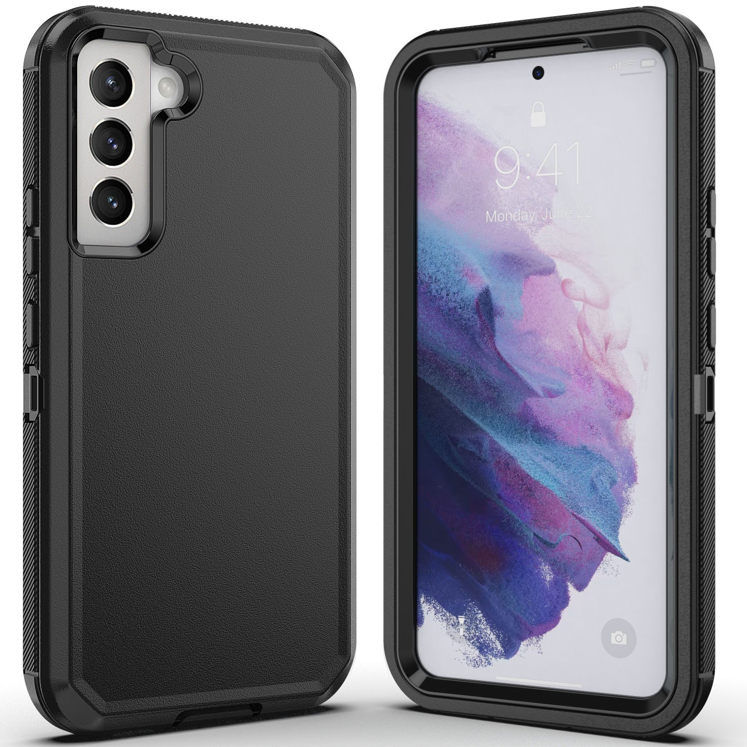 For Samsung Galaxy S21 Plus S21 Ultra FE 5G Case Hybrid Triple Layer Phone Cover