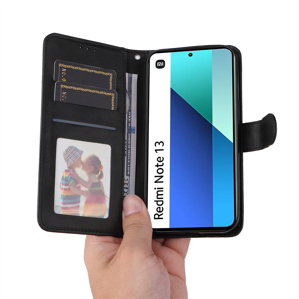 For Redmi and Xiaomi “All” Series Magnetic Leather Flip Card Wallet Case Cover