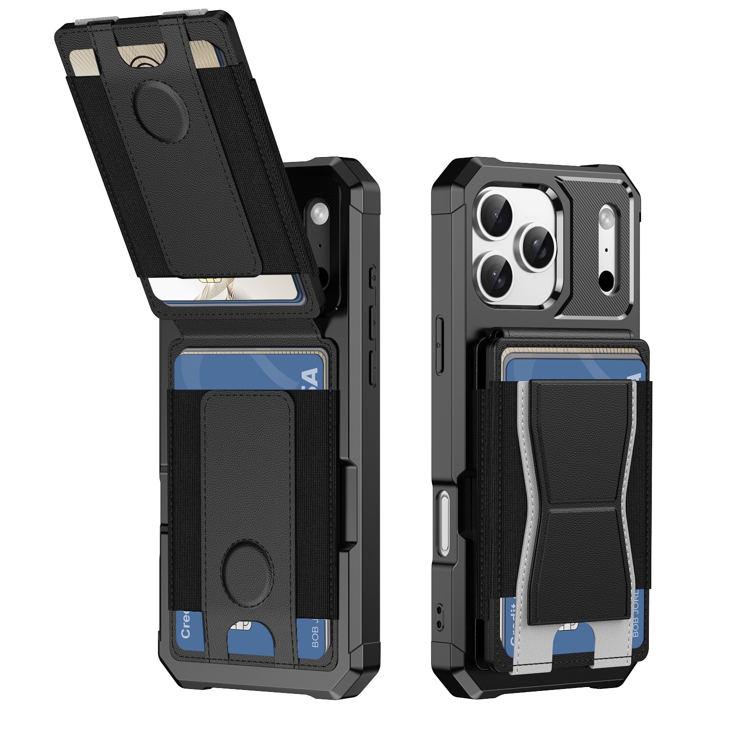 For iPhone 17 Pro Max 17e 16 15 14 Plus 13 12 11 Stand Leather Wallet Card Case