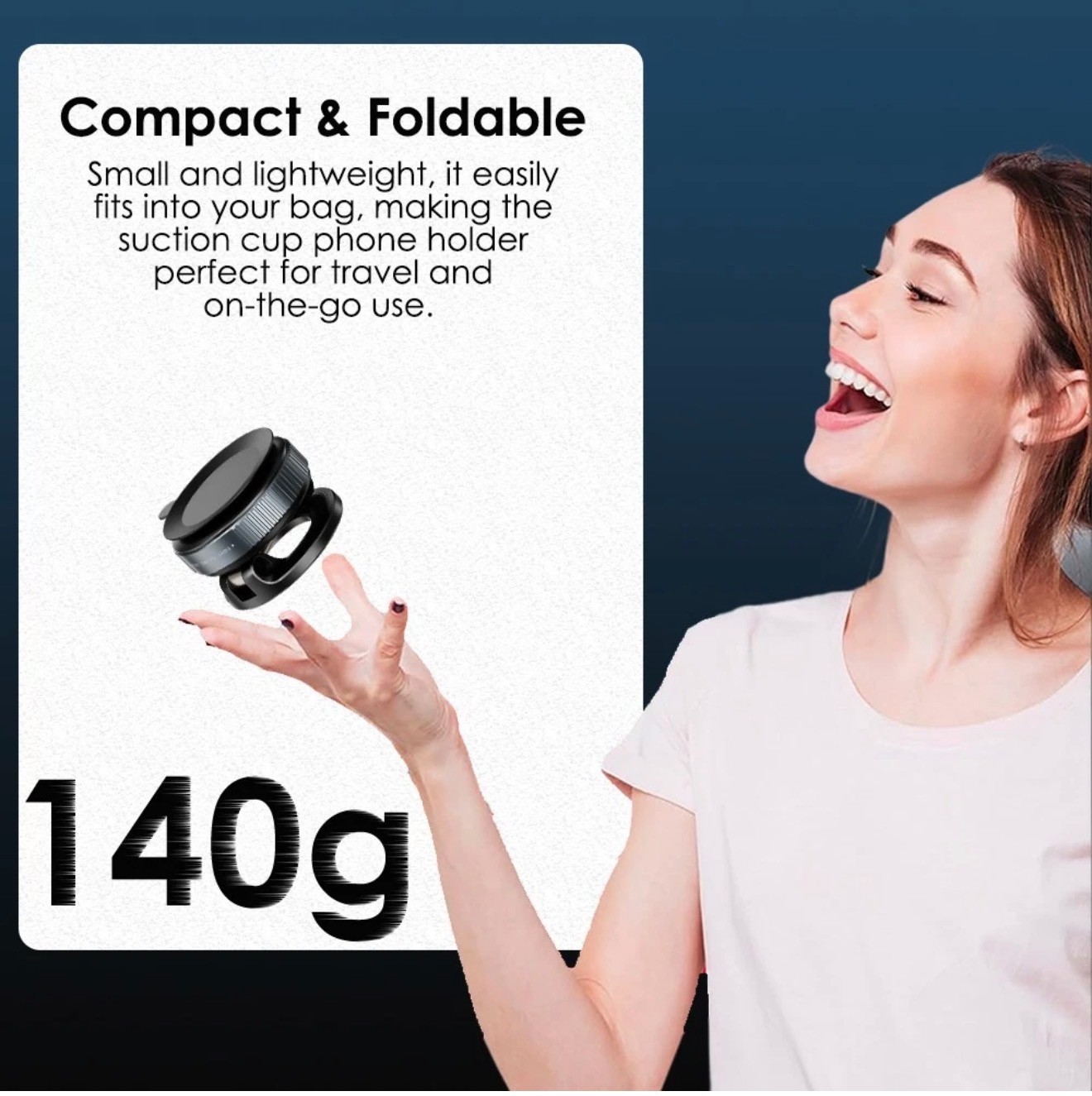 Magnetic Car Phone Holder MagSafe Foldable Suction Cup 360° iPhone 17 16 15 14